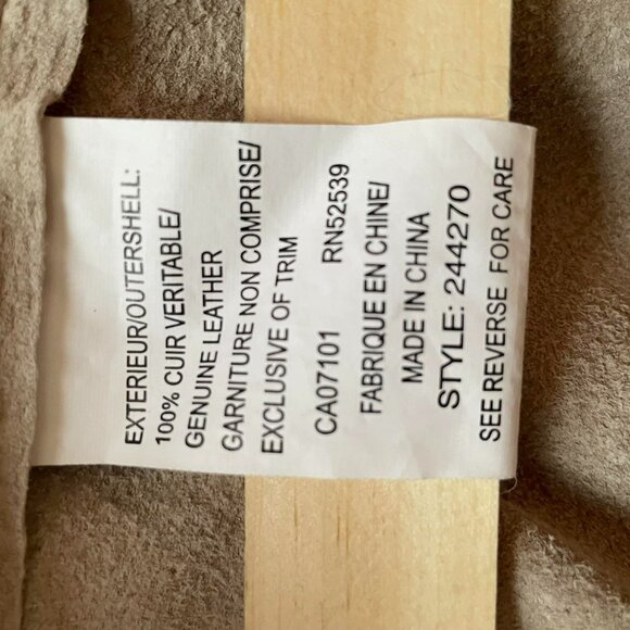 Utex Design suede shirt/jacket grey/sand tone women size L. Western - Picture 12 of 12